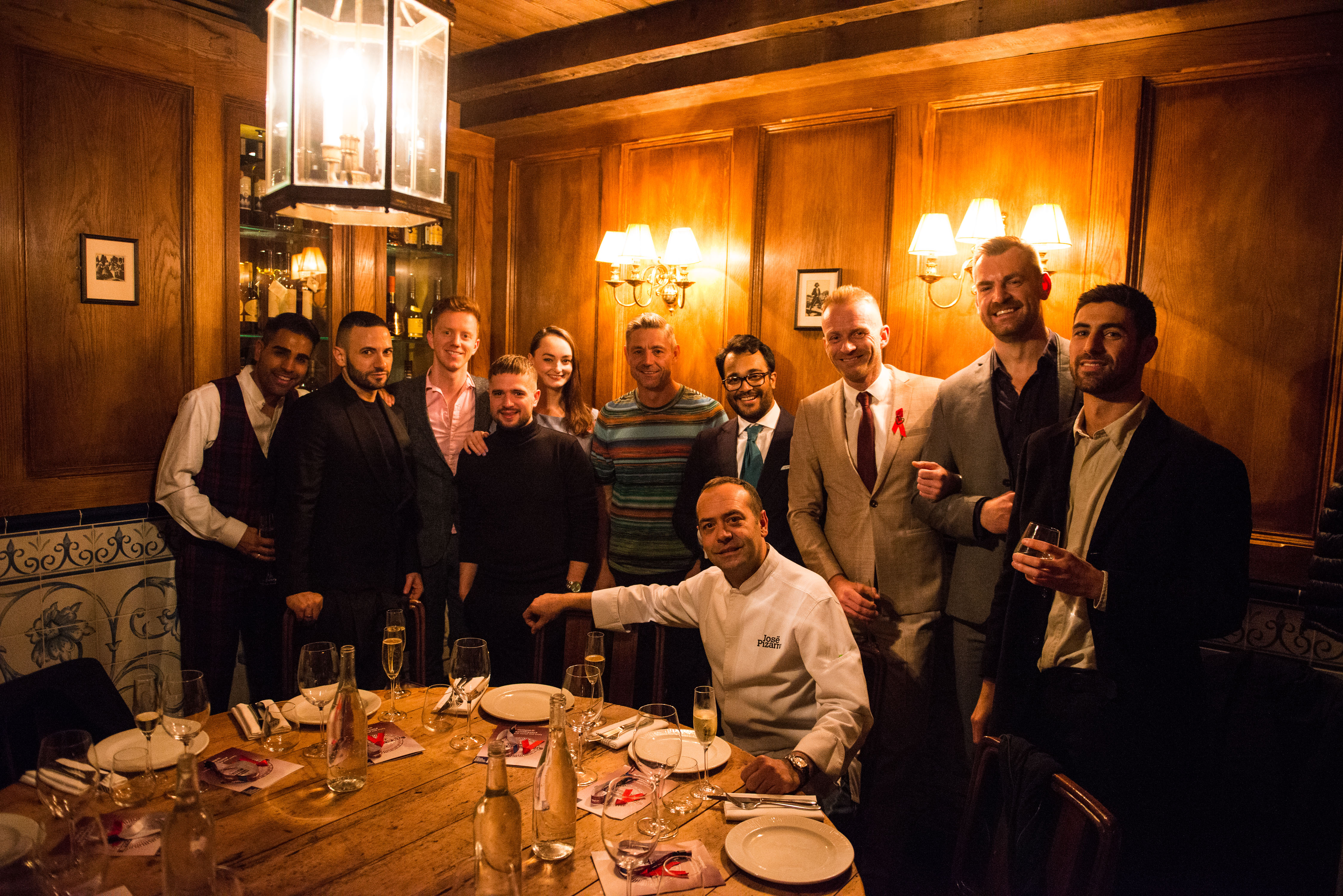 People standing around a table as part of Supper Club 2017