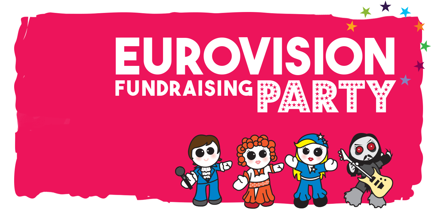 Eurovision fundraising party banner 2018 Eurovision fundraising party banner