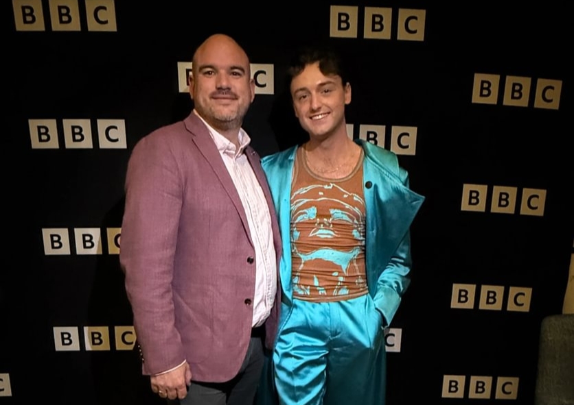 Adam with our CEO Richard Angell OBE Adam with our CEO Richard Angell OBE