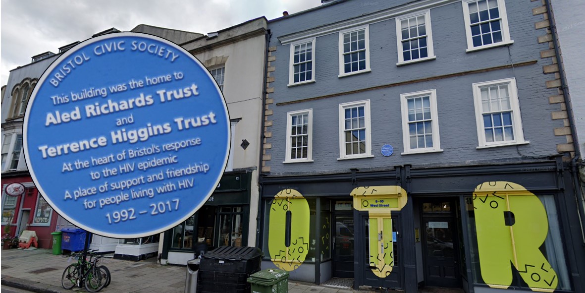 Blue plaque for Terrence Higgins Trust Bristol