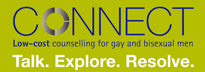 Connect low-cost counselling for gay and bisexual men. Talk. Explore. Resolve.