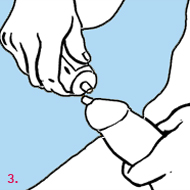 using a condom step 3