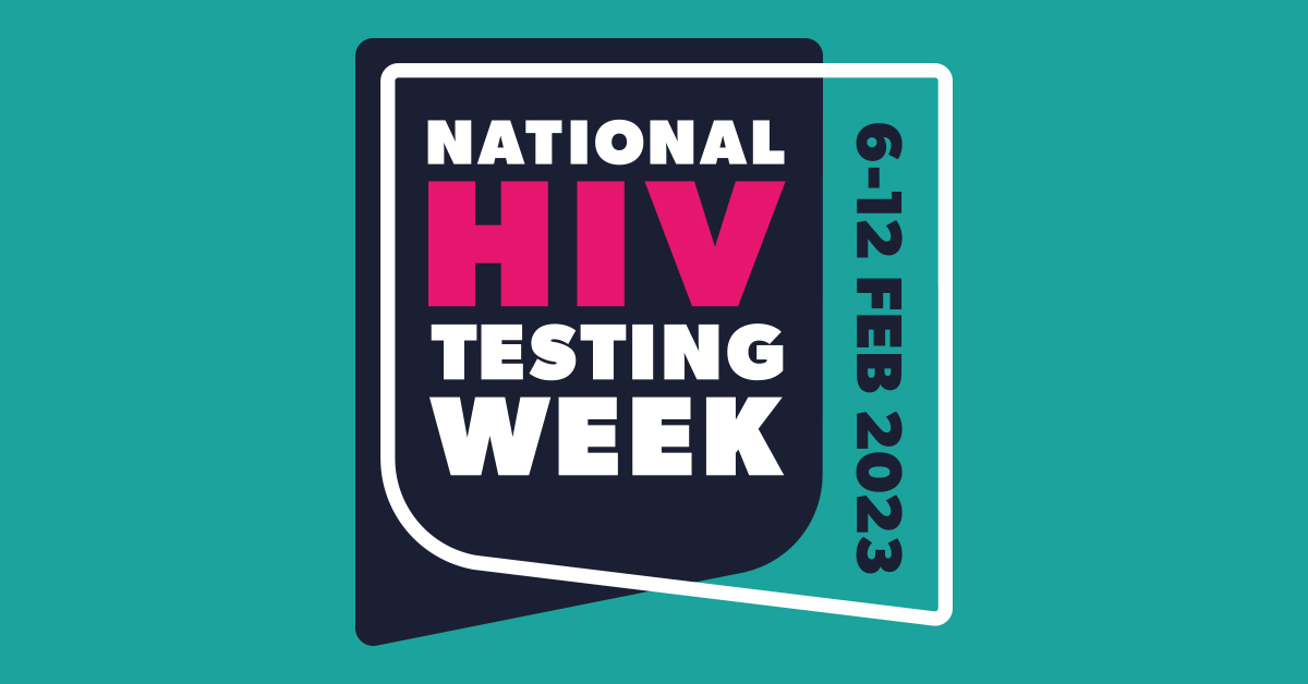 National HIV Testing Week logo with dates 6-12 Feb 2023
