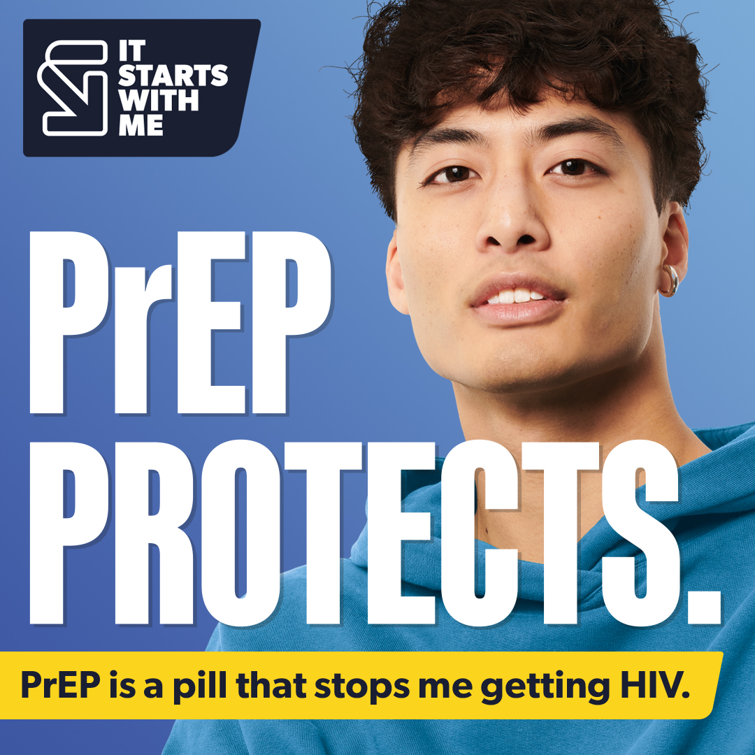 A graphic from the PrEP Protects campaign.