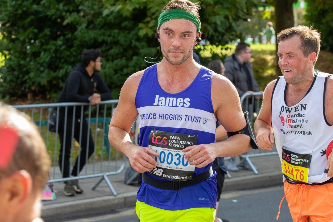 James running London Marathon 2022