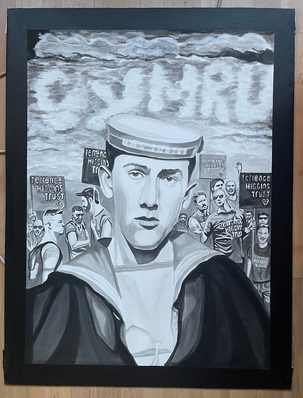 Portrait of Terry Higgins by Darren Varnam.