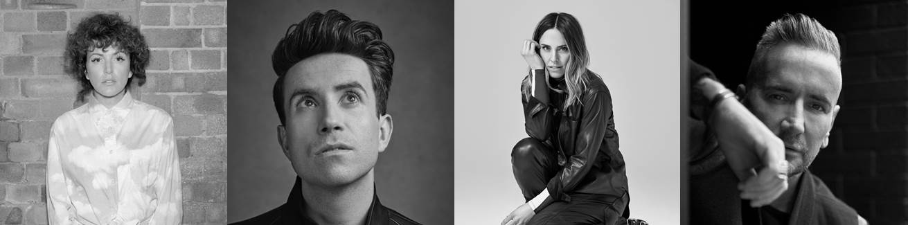 Annie Mac, Nick Grimshaw, Melanie C, Fat Tony Annie Mac, Nick Grimshaw, Melanie C, Fat Tony