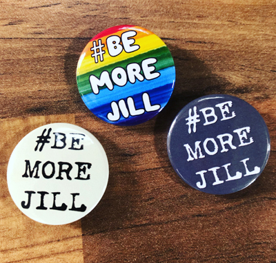 Badges on Board Be More Jill badges
