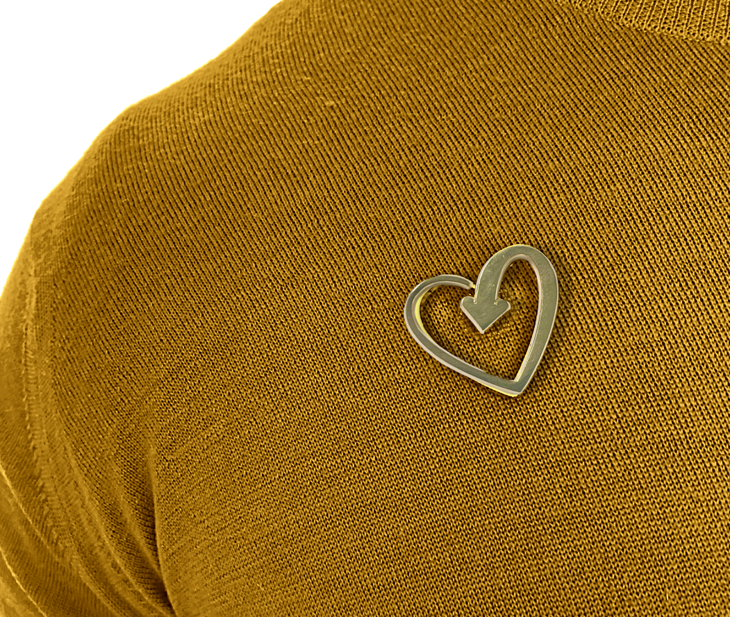 Gold Heart badge