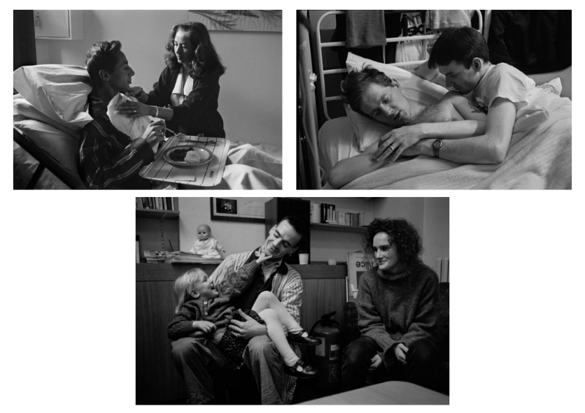 A collage of Gideon Mendel's hospital photography.
