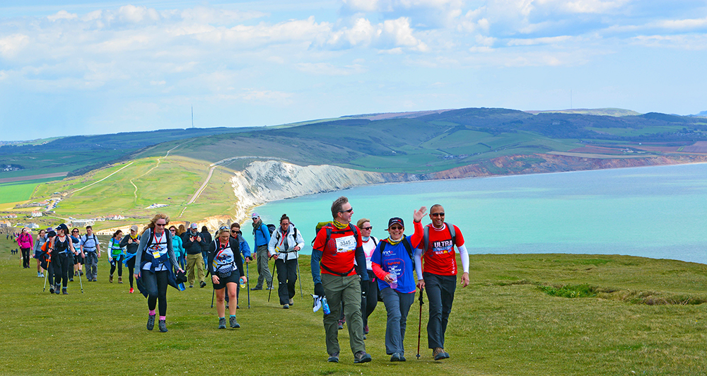 Jurassic Coast Challenge walkers Jurassic Coast Challenge walkers
