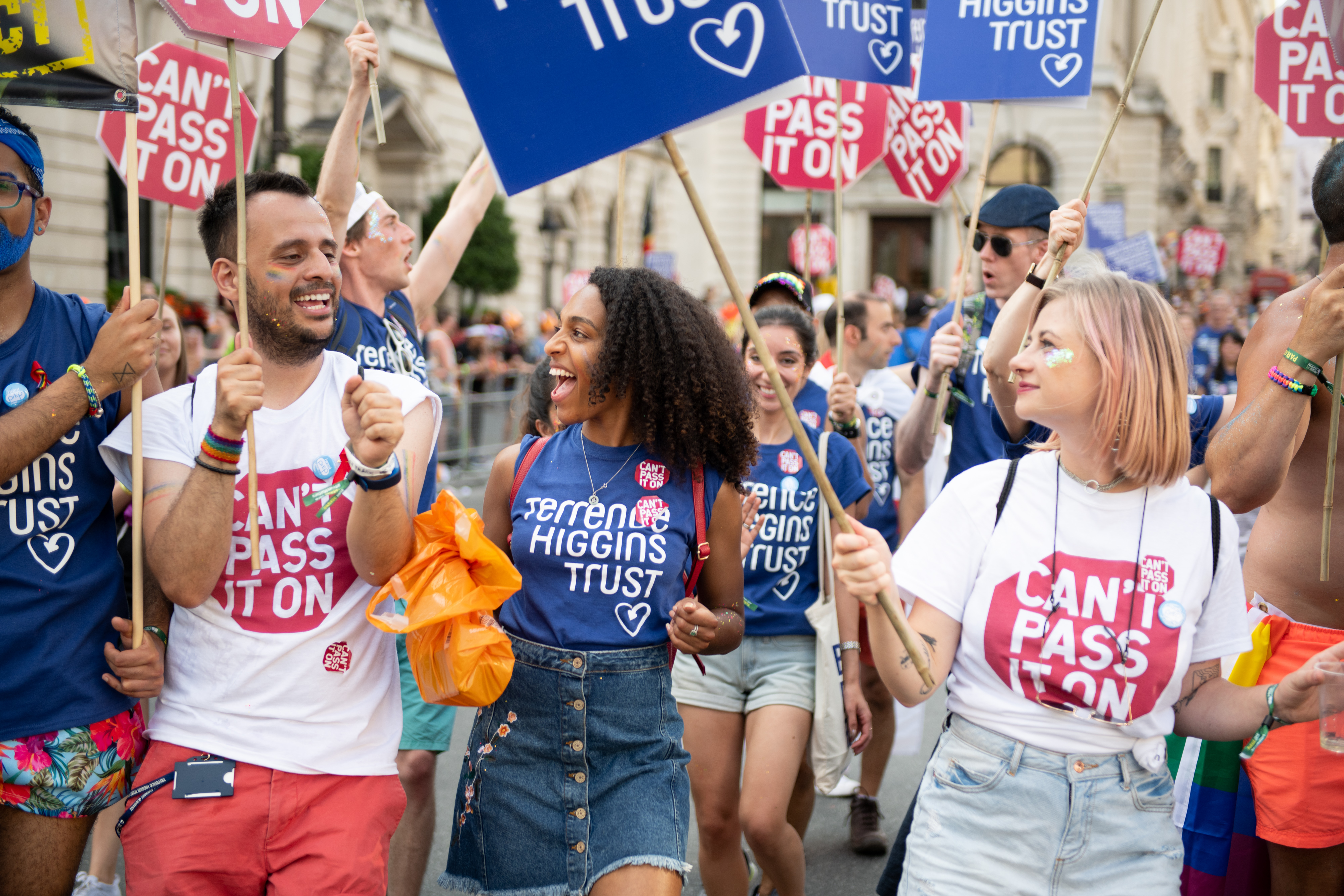Marchers for Terrence Higgins Trust