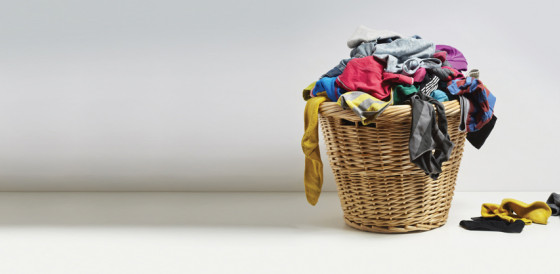 Laundry basket with washing