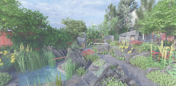 Drawing of Terrence Higgins Trust Bridge to 2030 garden