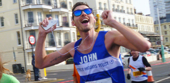 Runner John in Brighton Marathon Runner John in Brighton Marathon