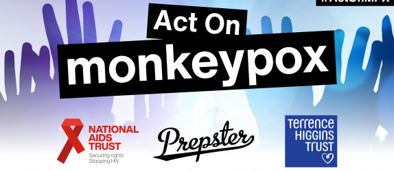 'Act on monkeypox' campaign banner