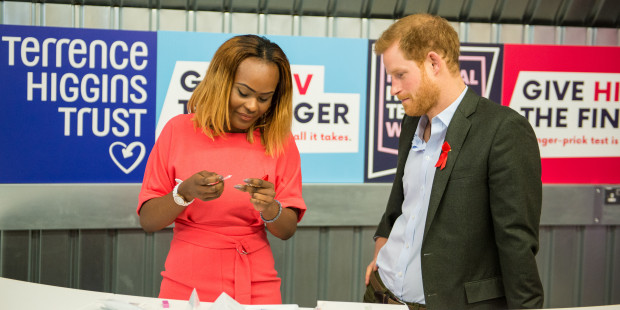 Prince Harry at National HIV Testing Week 