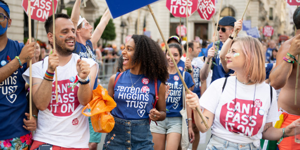 Marchers for Terrence Higgins Trust