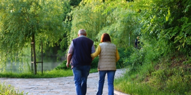 Couple walking