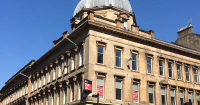 The outside of the Glasgow office