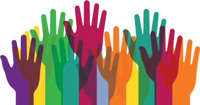 Hackney Health Ideas flyer hands Hackney Health Ideas flyer hands