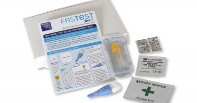 Contents of HIV postal testing kit