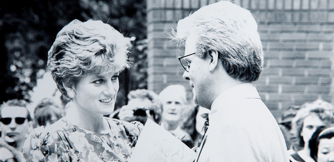 Princess Diana visiting London Lighthouse