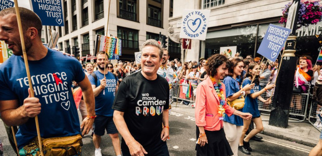 Kier Starmer at Pride London
