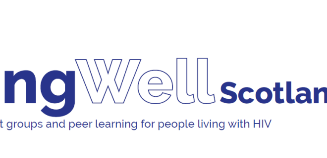 LivingWell Scotland logo with Terrence Higgins Trust logo on the right.