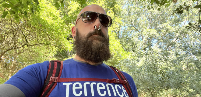 Selfie of Mark on the Thames Path Challenge