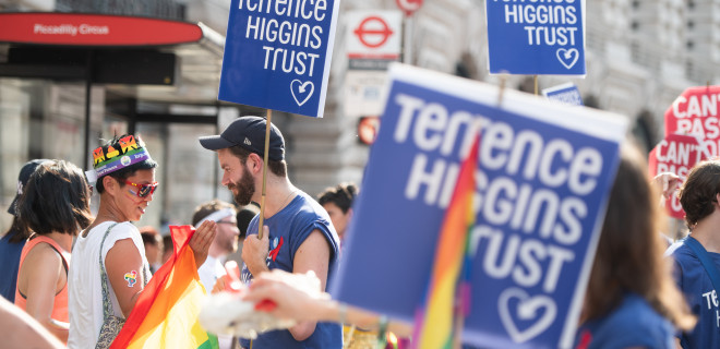 London Pride crowd