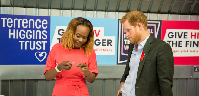 Prince Harry visiting our Hackney pop-up shop