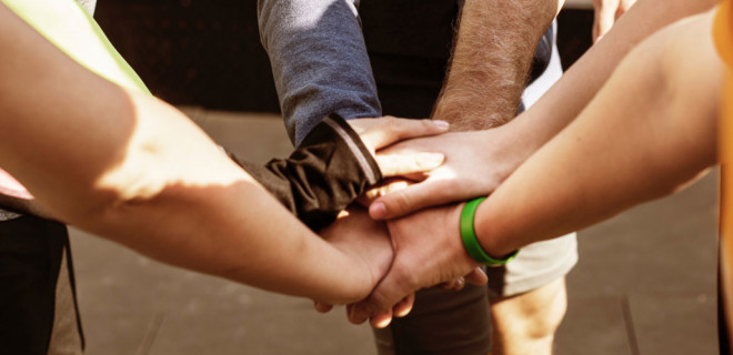 Hands together Hands together