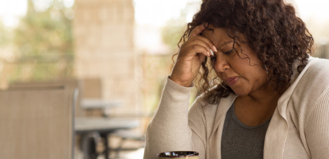 Woman worried
