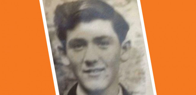 Terry Higgins as schoolboy