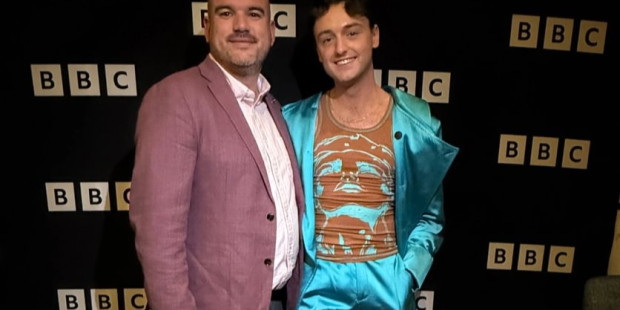 Adam with our CEO Richard Angell OBE Adam with our CEO Richard Angell OBE