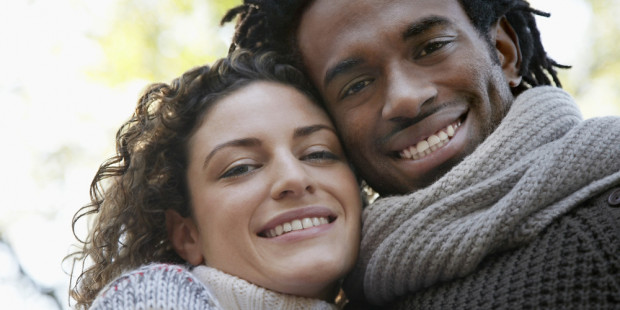 Smiling couple