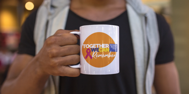 Together We Can branded coffee mug