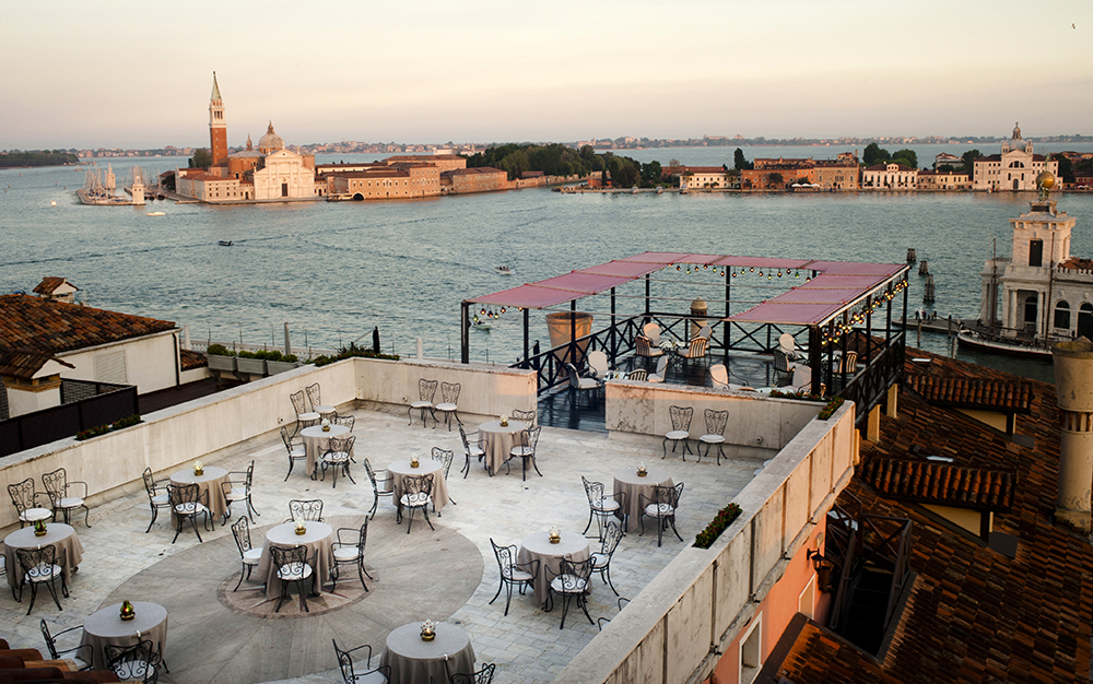 Bauer Palazzo hotel terrace, Venice Bauer Palazzo hotel terrace, Venice